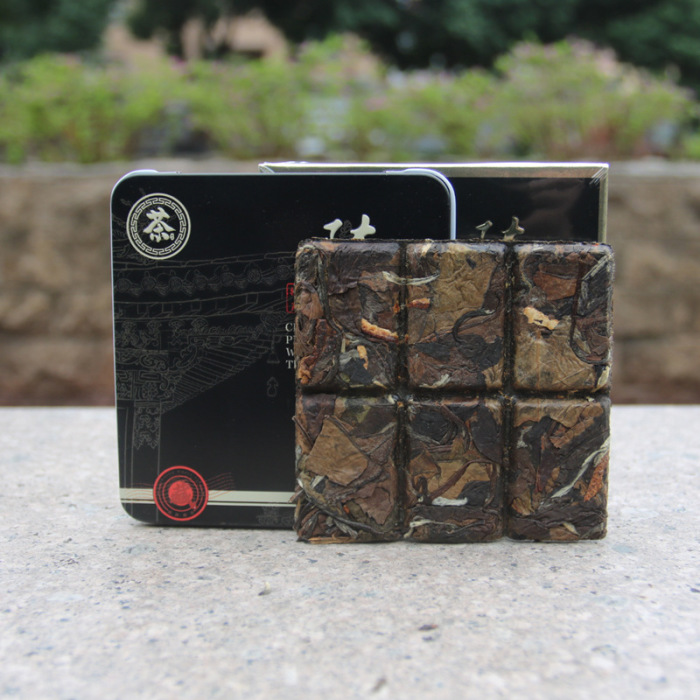Fuding white tea aged Shoumei tangerine peel six bubble tea gift box 180g portable tea Fujian alpine tea