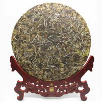 Fuding white tea white peony tea cake two taels 300g six catties sun-dried tea cake Fujian floral tea