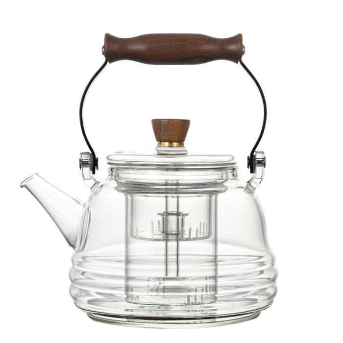 High temperature resistant high borosilicate stove for cooking tea with beam teapot
